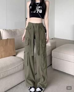 レディース カーゴパンツ　ジーンズのサムネイル