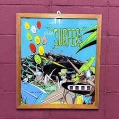 【希少】Bally バリー社 古いピンボールマシン バックグラス 背面パネル 希少】Bally バリー社 古いピンボールマシン バックグラス 背面パネル