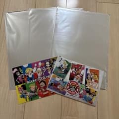 ラウンドワン ワンピース コラボ クリアファイル B4ビジュアルマットのセットのサムネイル