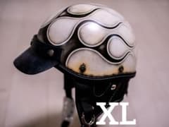 XL新品未使用 ポリヘル ハーフ ショーティ アイボリーエイジング黒