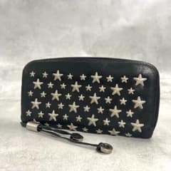 JIMMY CHOO スタッズ ラウンドジップ 長財布 9738 - メルカリ