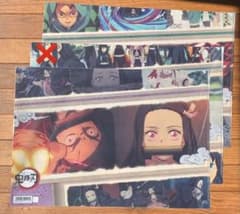 [신품] 귀멸의 칼날 ~캐릭터 그림 권 카페~ 런천 매트 케이스 2장 세트