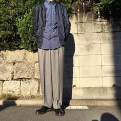 珍品‼️ 超ワイドスリータックスラックス 古着のサムネイル