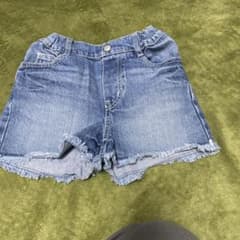 GU デニムブルー フリンジハーフパンツのサムネイル
