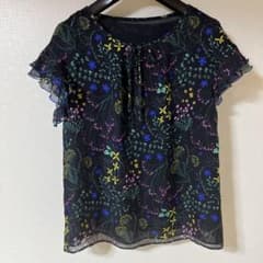 着用浅 美品】ANAYI アナイ ボタニカルフラワー プルオーバー 38 