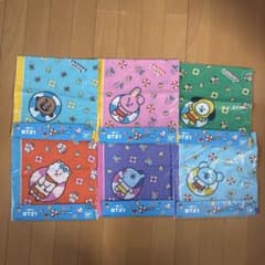 BT21 이치방쿠지 반다나 6종 세트