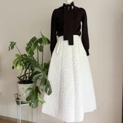 DOUBLE STANDARD CLOTHINGキルティングロングスカート白ム7 DOUBLE STANDARD CLOTHINGキルティングロングスカート白ム7 - メルカリ