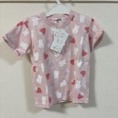 miffy いちごウサギ柄 Tシャツ 100cm 新品未使用タグ付き - 3