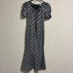evelyn チェック柄 マーメイドワンピースのサムネイル