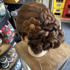 ガラス細工手作り髪飾りのサムネイル