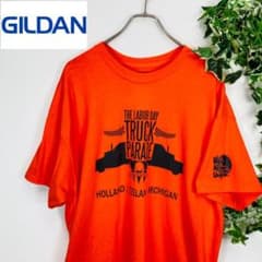 USA  ギルダン 古着　Tシャツ　プリント　xl オレンジ　XL メンズのサムネイル
