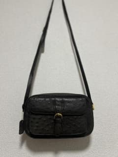 新品♡オーストリッチ ショルダーバッグ ブラックのサムネイル