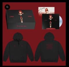 新品 Jennie ジェニ　ruby　直筆サイン入りパーカー セット Mサイズ