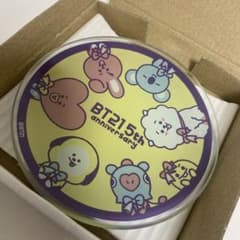BT21 5주년 기념 아트전 유리 플레이트(리본 컷)