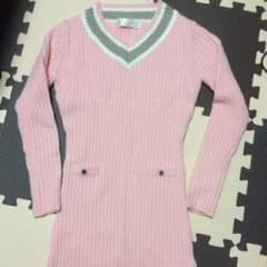 【値下げ】michellMacaron トライフィーユVネックニットOPのサムネイル