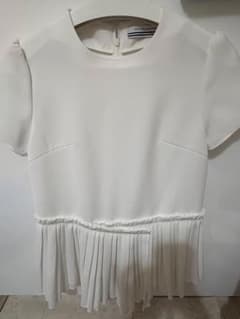 極美品】BORDERS at BALCONY ペプラムホワイト 36 - メルカリ