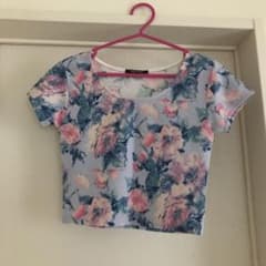 花柄 トップス カットソーのサムネイル