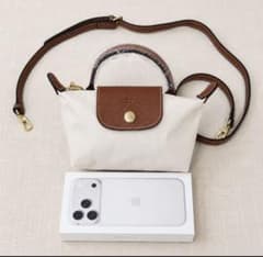 新品 ロンシャン ルプリアージュ エクストラ XS アイボリー2WAY
