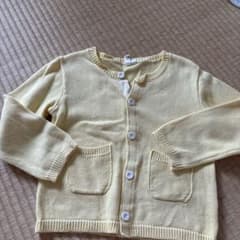 キッズ カーディガン イエローのサムネイル