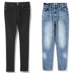 【GRL】デニムパンツ、黒スキニー【新品】のサムネイル