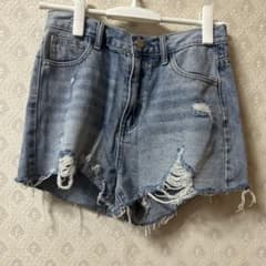 GRLレディースダメージデニムショートパンツのサムネイル