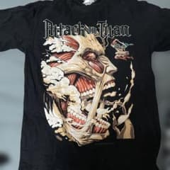 進撃の巨人 Tシャツ ブラック Lサイズのサムネイル
