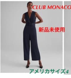 CLUB MONACO ジャンプスーツ　黒　新品未使用未開封　アメリカサイズ4のサムネイル
