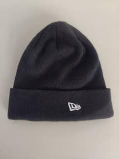 ニューエラ New　Era フラッグロゴ 厚手 ニットキャップ 折り返し　黒のサムネイル