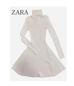 ZARA ハイネックニットワンピース Mのサムネイル