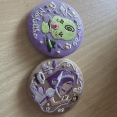 お邪魔ドレミ　刺繍缶バッジ 2個セットのサムネイル