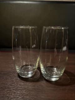 ガラス製 グラス 2個セット シンプルのサムネイル