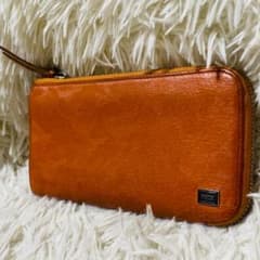 PORTER　ポーター　カレント カモフラ　オレンジ　長財布　L字ファスナー PORTER ポーター カレント カモフラ オレンジ 長財布 L字ファスナー