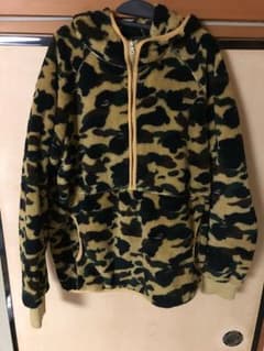 a bathing ape フリース パーカー ハーフジップのサムネイル