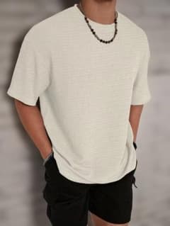 半袖 クルーネック Tシャツ オフホワイトのサムネイル