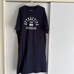 Dazy 半袖ロングTシャツワンピース Lサイズ ネイビーのサムネイル