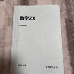数学ZX 2025年版 駿台数学科編 F72415A 駿台 数学ZX 2025 前期 テキスト - メルカリ