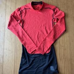 NIKE PRO 長袖インナーシャツ レッド Sのサムネイル