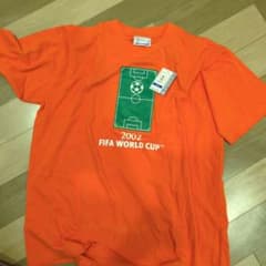 2002 FIFA World Cup Tシャツ オレンジ 新品 デッドストック - メルカリ