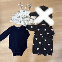 ベビー服 冬服 ロンパース 3点セットのサムネイル