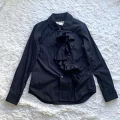 可愛い♡コムデギャルソンコムデギャルソン 丸襟ブラウス サイドフレア フリル M 楽天市場】フリル ブラウス（ブランドコムデギャルソン）の通販