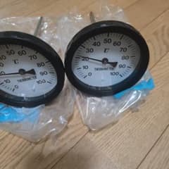 バイメタル温度計BM100L 2個セット 0〜100℃のサムネイル