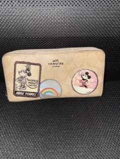 希少　COACH Disney ミニーマウス 長財布