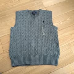 ラルフローレン Ralph Lauren グレー ベスト L (14-16) - メルカリ