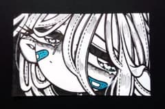 ミニ原画⑧】一点物 アナログ オリジナル 創作 女の子 手描き - メルカリ