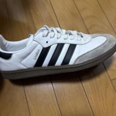 adidas SAMBA ホワイト ブラック スニーカーのサムネイル