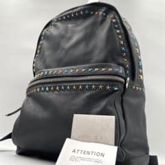 美品✨22SS✨ジミーチュウ　ウィルマー　リュック　レザー　黒のサムネイル