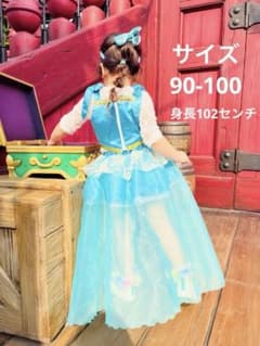 プリンセス風 コスチューム セット ディズニー　ジャスミン　サイズ90-100のサムネイル