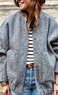 ZARA テクスチャーボンバージャケットのサムネイル
