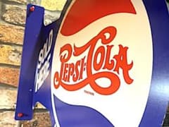 PEPSI COLA ペプシコーラ メタルサイン ディスプレイ 看板HS0877