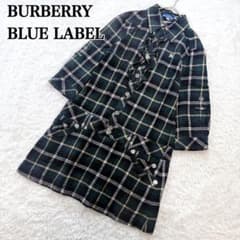 BURBERRY BLUE LABEL シャツワンピース フリル チェック - メルカリ